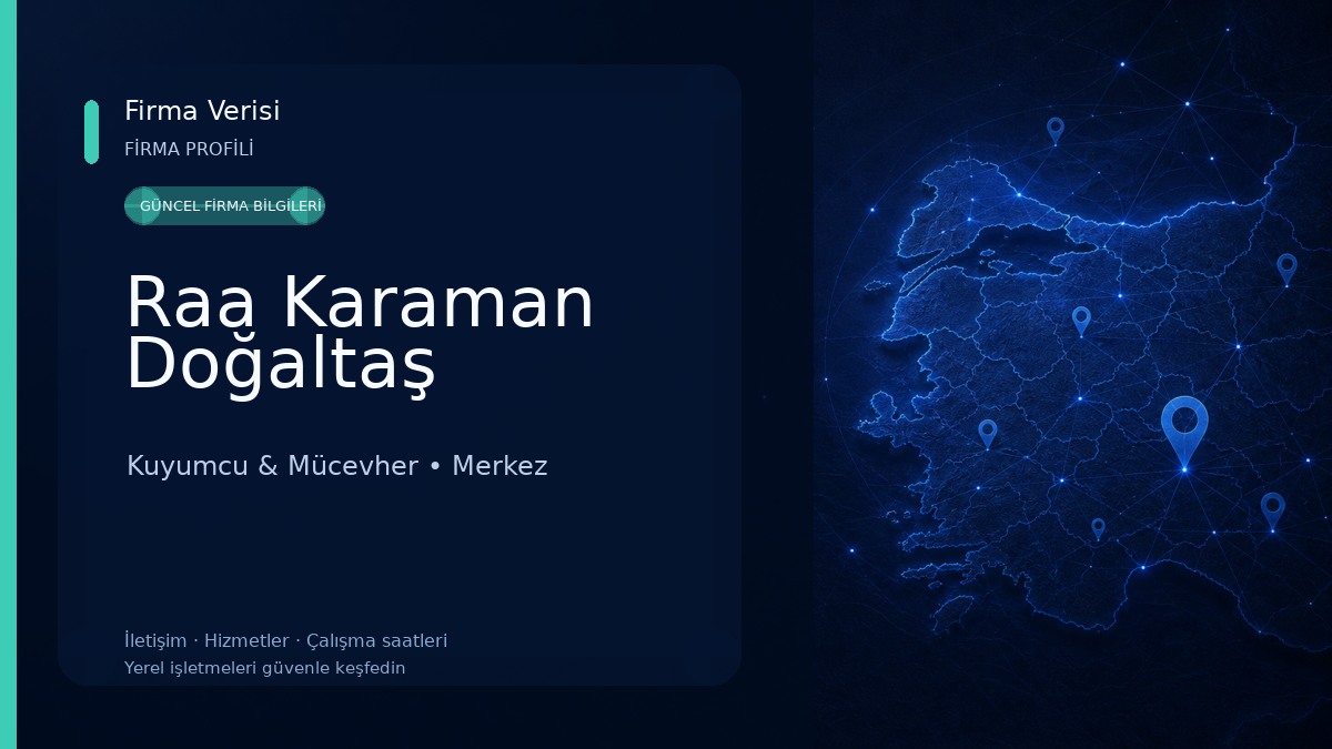 Raa Karaman Doğaltaş Kuyumcu & Mücevher