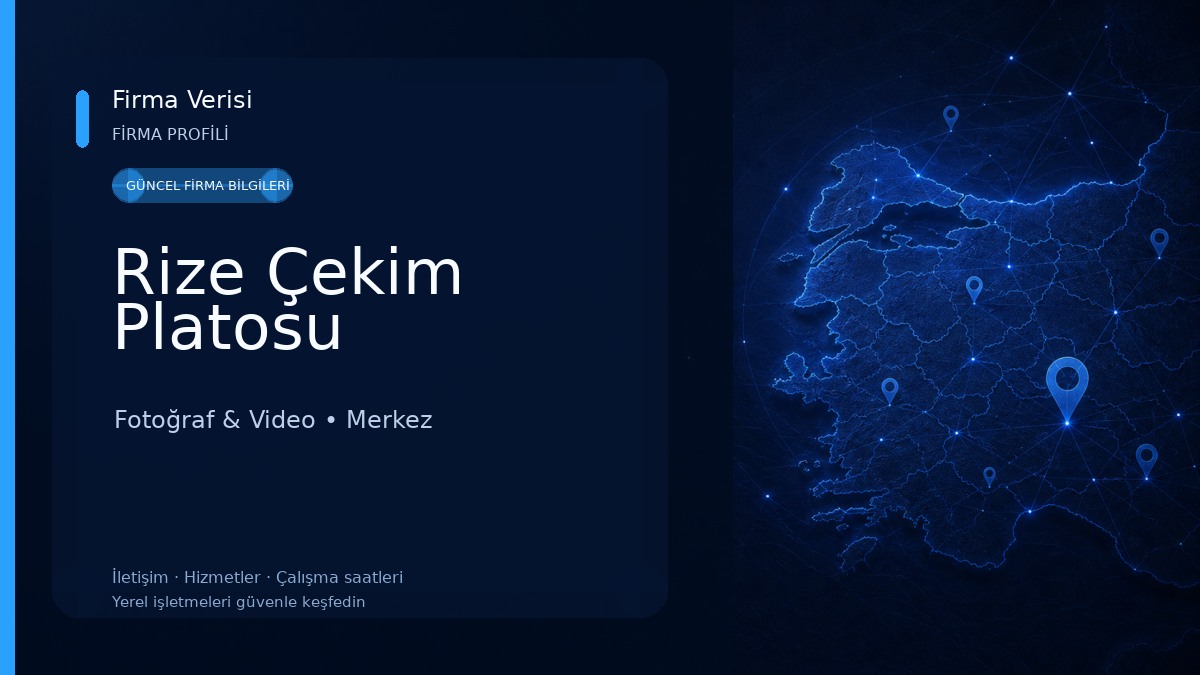 Rize Çekim Platosu Fotoğraf & Video