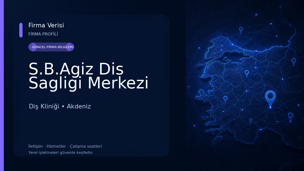 S.B.Agiz Dis Sagligi Merkezi Diş Kliniği