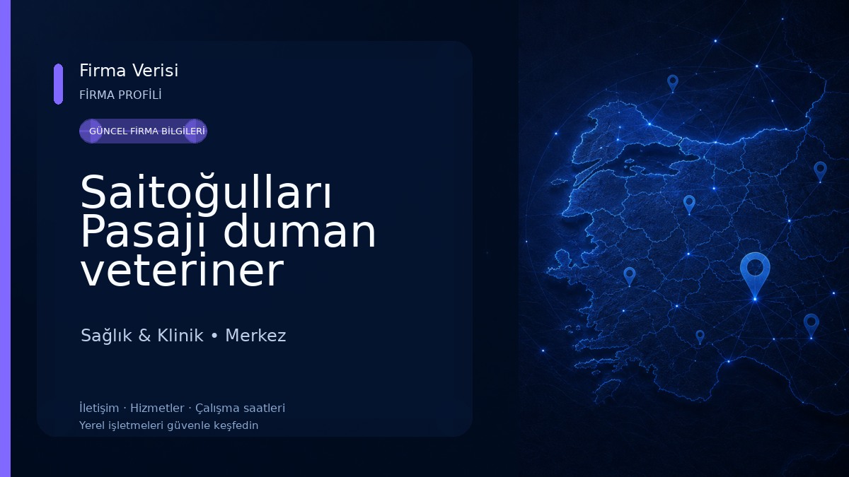 Saitoğulları Pasajı duman veteriner Sağlık & Klinik