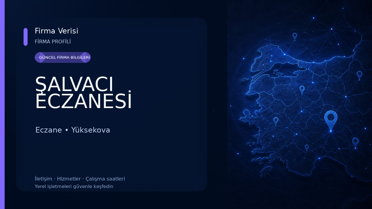 ŞALVACI ECZANESİ