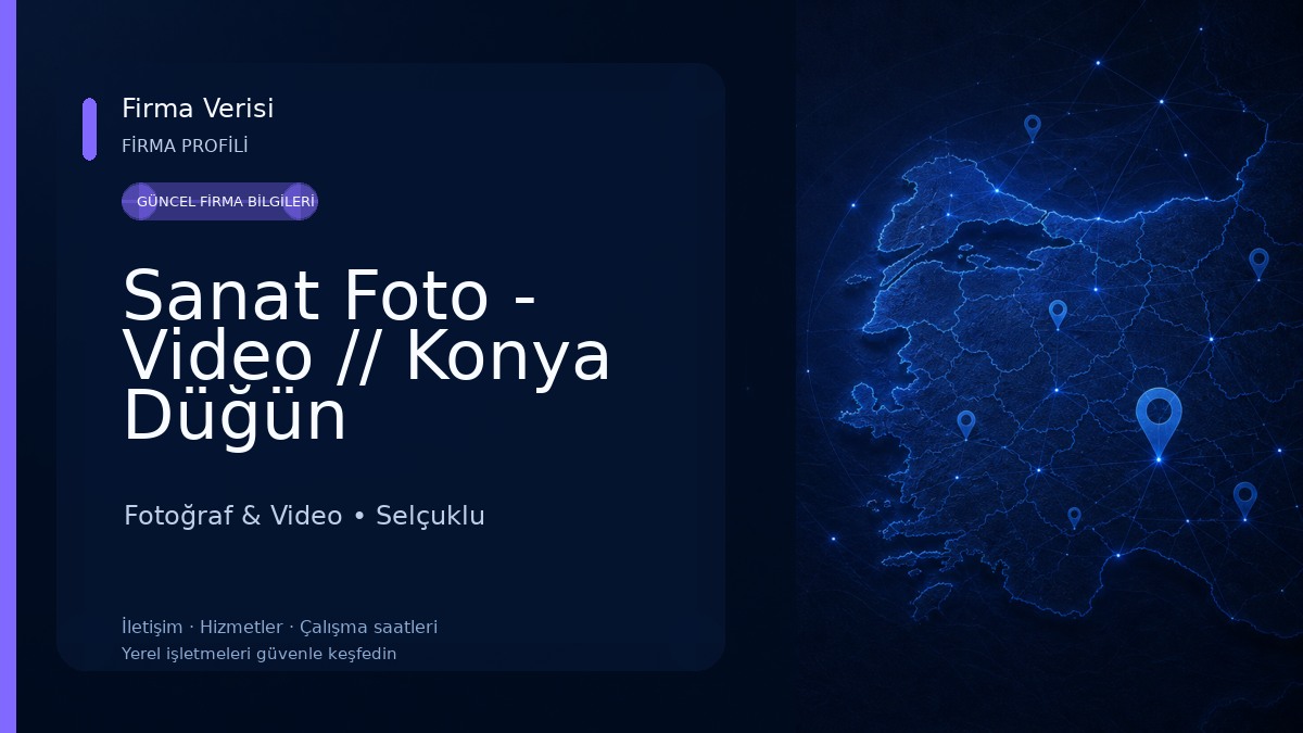 Sanat Foto - Video // Konya Düğün Fotoğrafçısı Fotoğraf & Video
