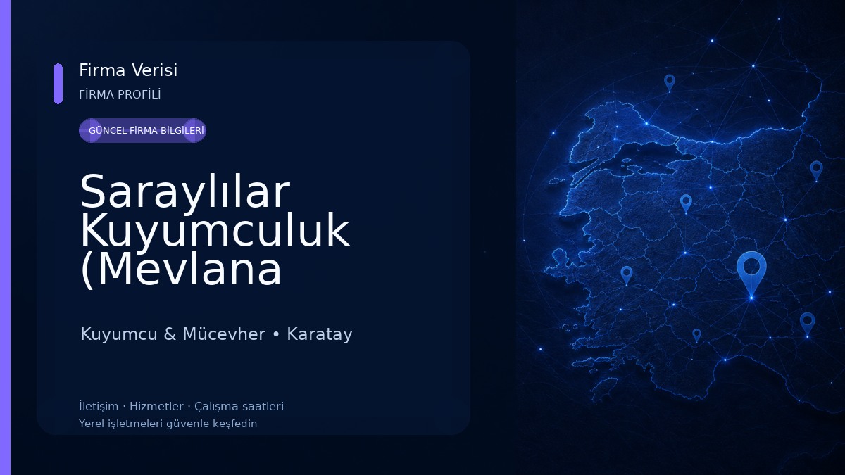 Saraylılar Kuyumculuk (Mevlana Cadde) Kuyumcu & Mücevher