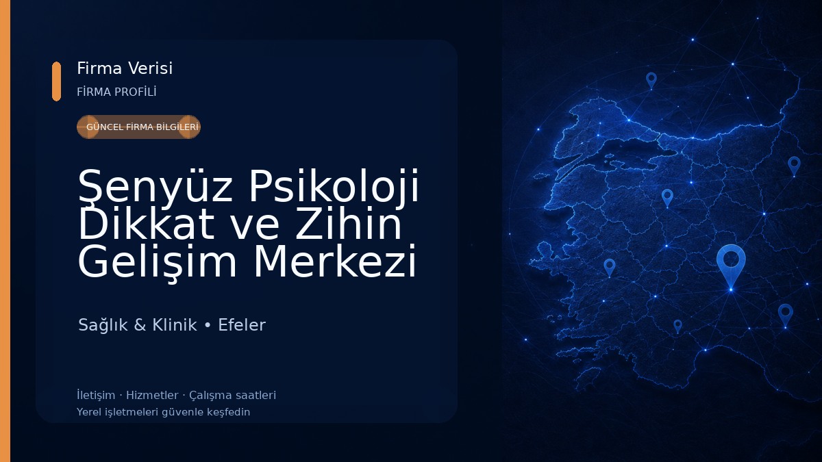 Şenyüz Psikoloji Dikkat ve Zihin Gelişim Merkezi Aydın Sağlık & Klinik
