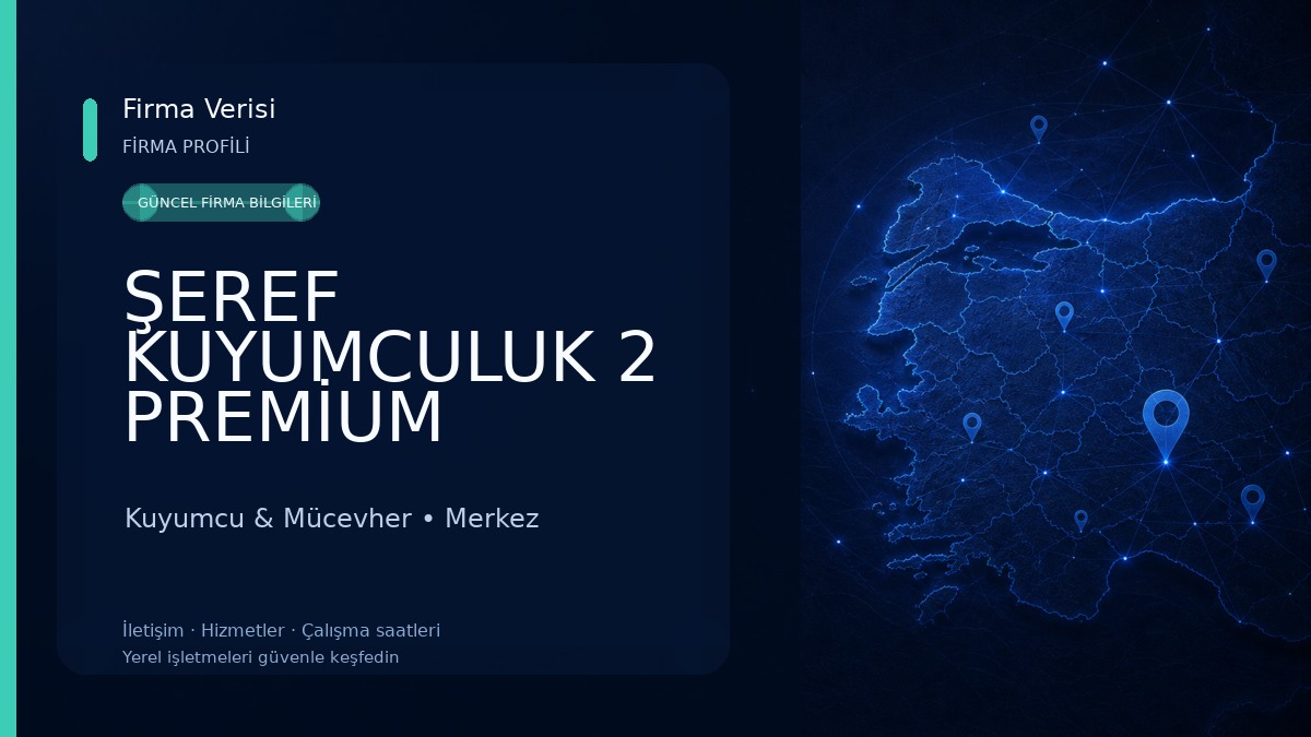 ŞEREF KUYUMCULUK 2 PREMİUM Kuyumcu & Mücevher