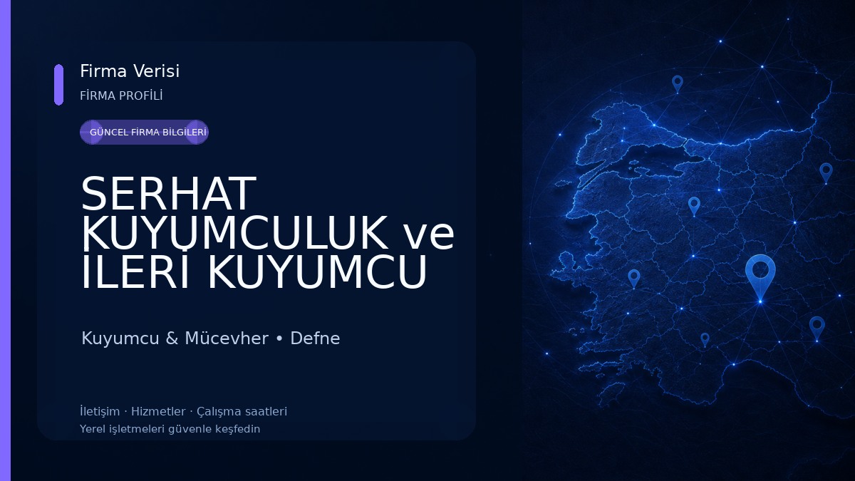 SERHAT KUYUMCULUK ve İLERİ KUYUMCU ATÖLYESİ Kuyumcu & Mücevher