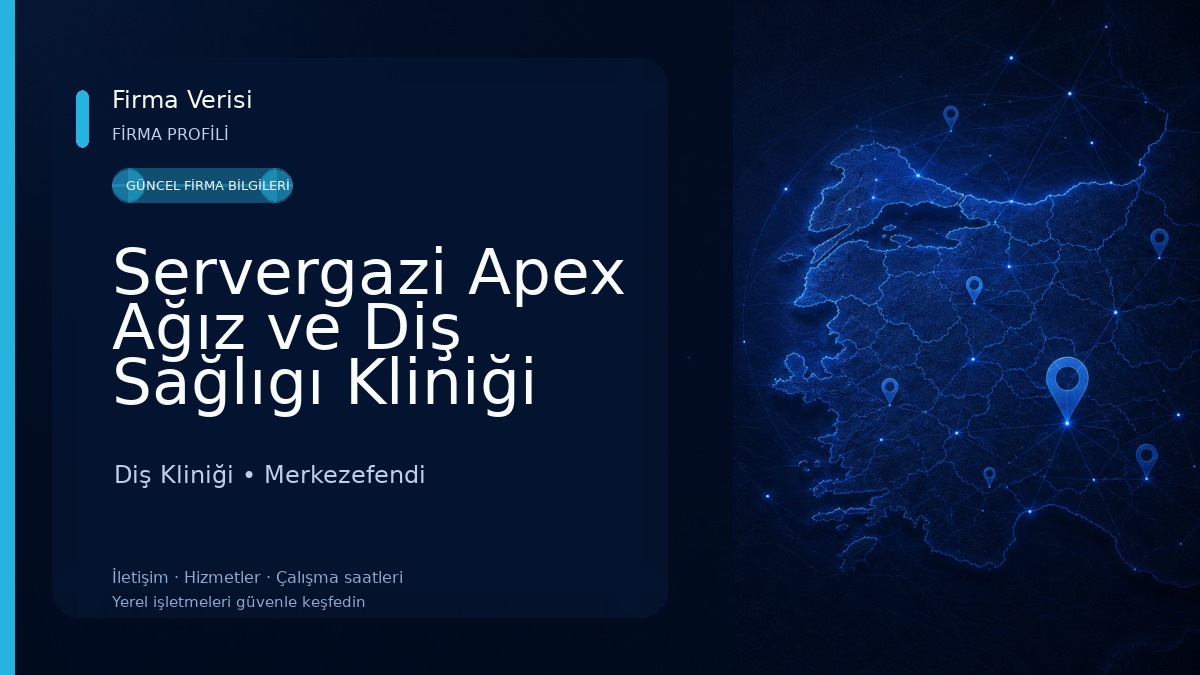 Servergazi Apex Ağız ve Diş Sağlıgı Kliniği Diş Kliniği