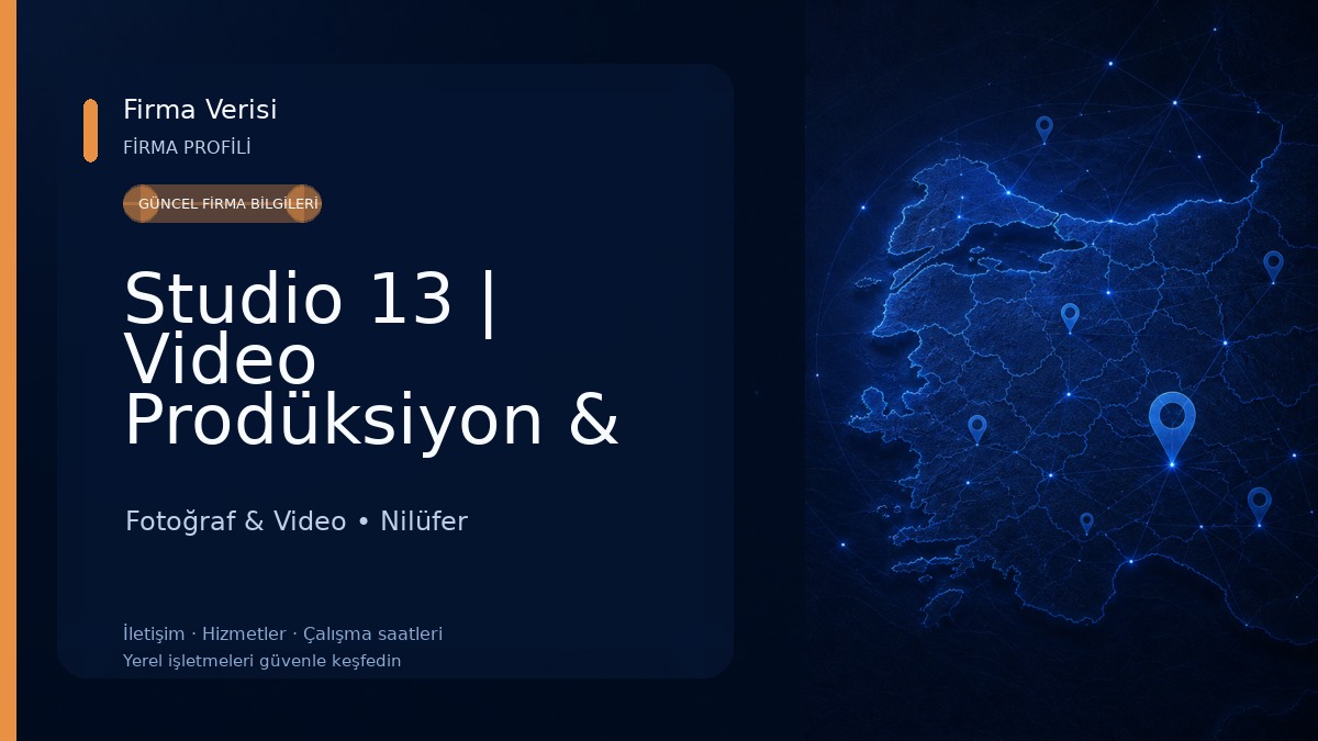 Studio 13 | Video Prodüksiyon & Fotoğraf Stüdyosu Fotoğraf & Video