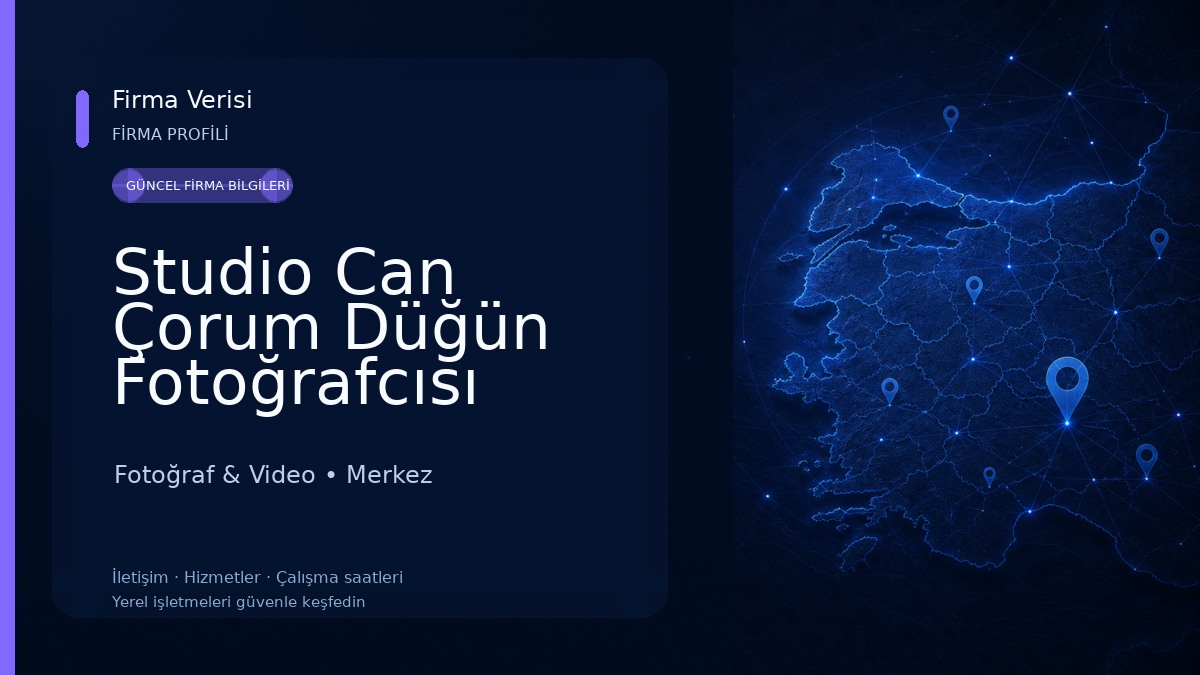 Studio Can Çorum Düğün Fotoğrafcısı Fotoğraf & Video