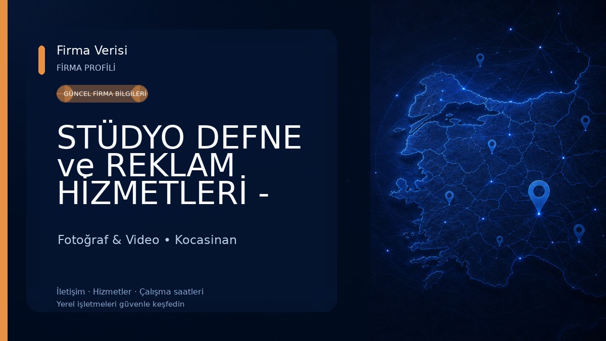 STÜDYO DEFNE ve REKLAM HİZMETLERİ - Hakan KAYA Fotoğraf & Video