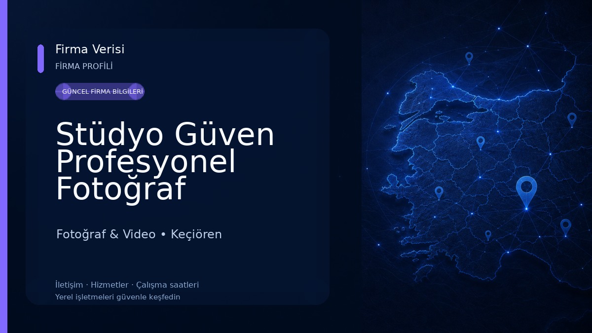 Stüdyo Güven Profesyonel Fotoğraf Stüdyoları Fotoğraf & Video