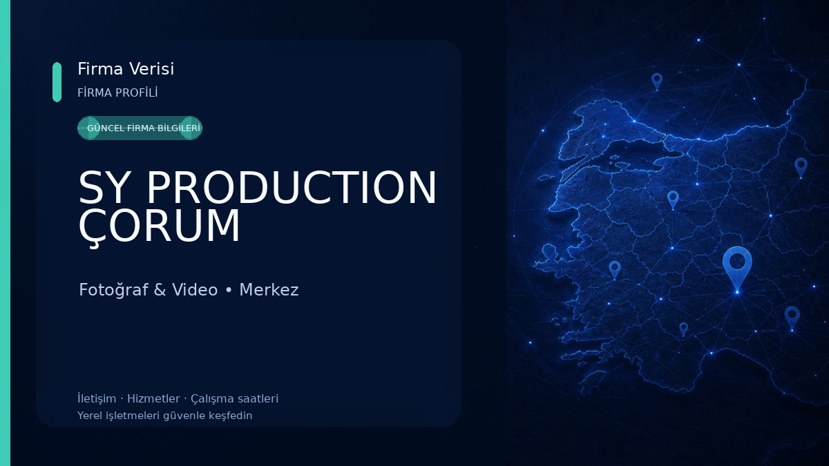 SY PRODUCTION ÇORUM Fotoğraf & Video