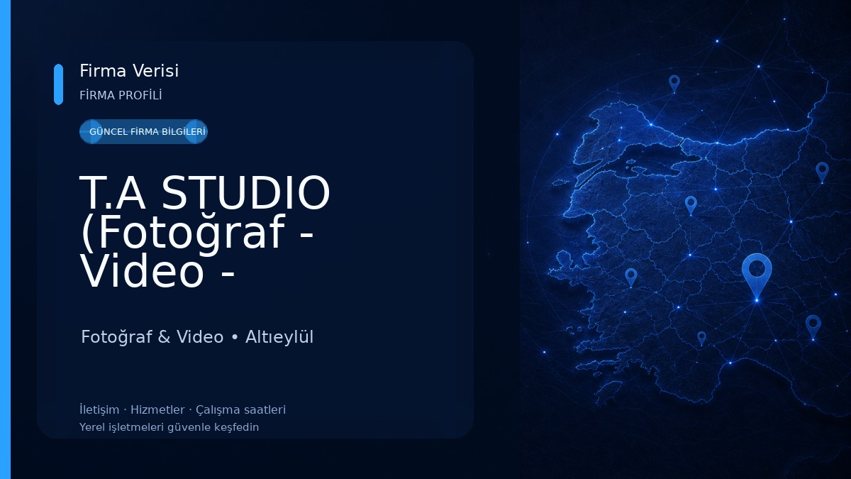 T.A STUDIO (Fotoğraf - Video - Prodüksiyon) Fotoğraf & Video