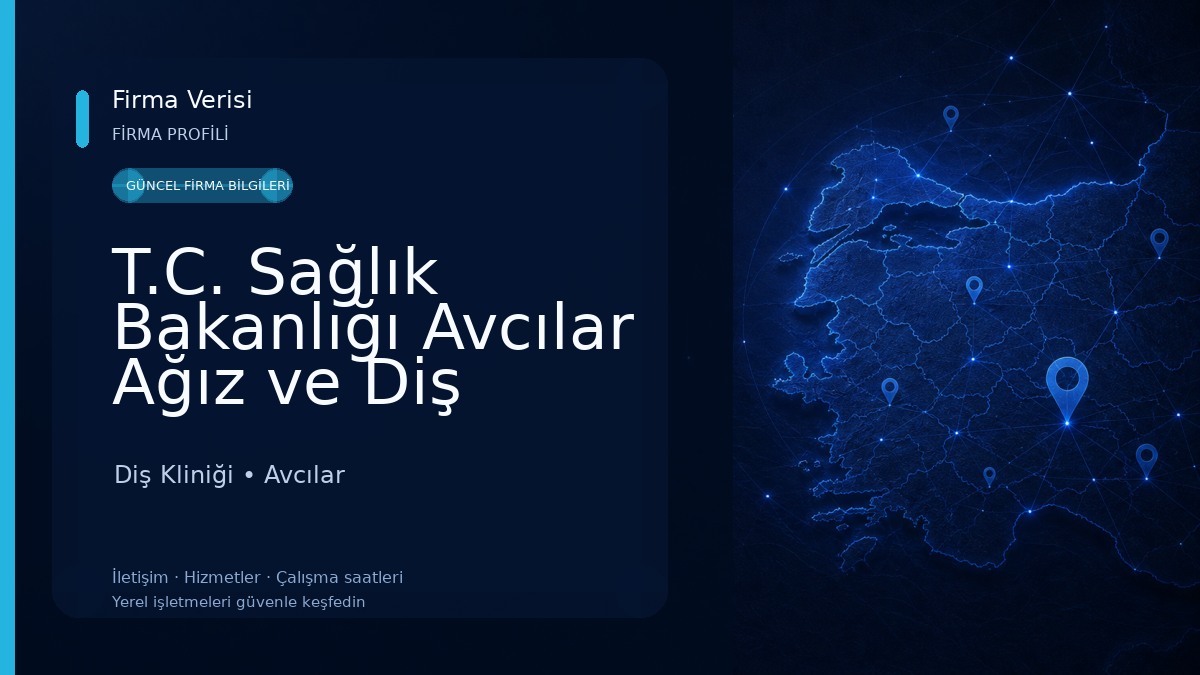 T.C. Sağlık Bakanlığı Avcılar Ağız ve Diş Sağlığı Merkezi Diş Kliniği