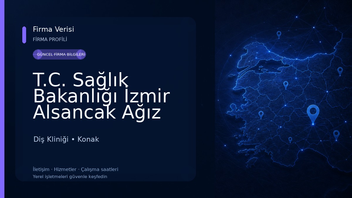 T.C. Sağlık Bakanlığı İzmir Alsancak Ağız Ve Diş Sağlığı Merkezi Diş Kliniği