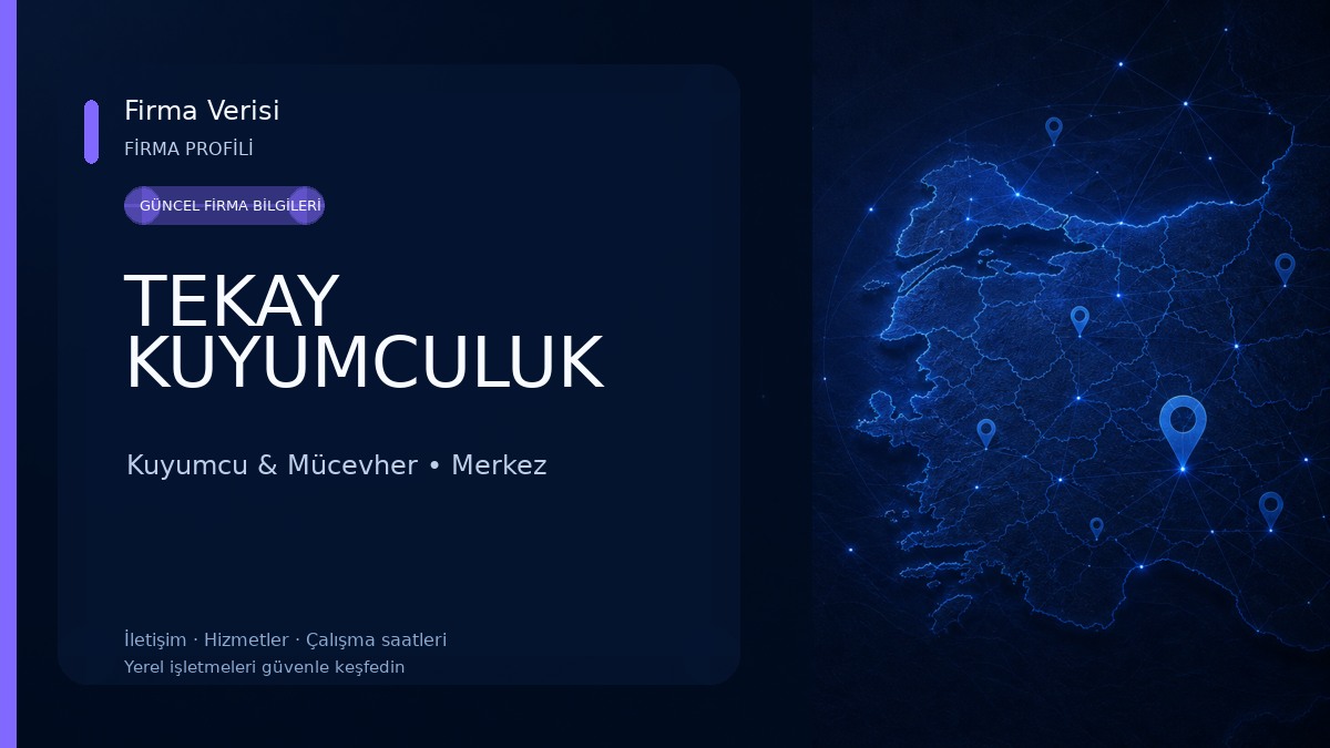 TEKAY KUYUMCULUK Kuyumcu & Mücevher