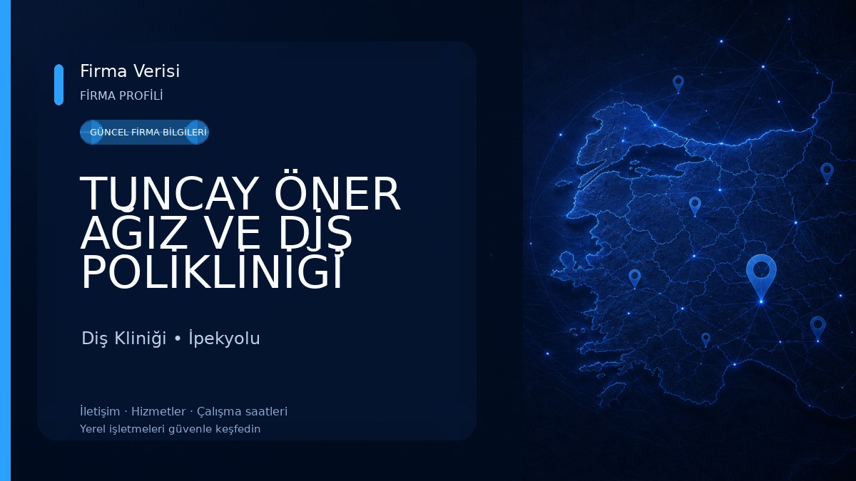 TUNCAY ÖNER AĞIZ VE DİŞ POLİKLİNİĞİ Diş Kliniği
