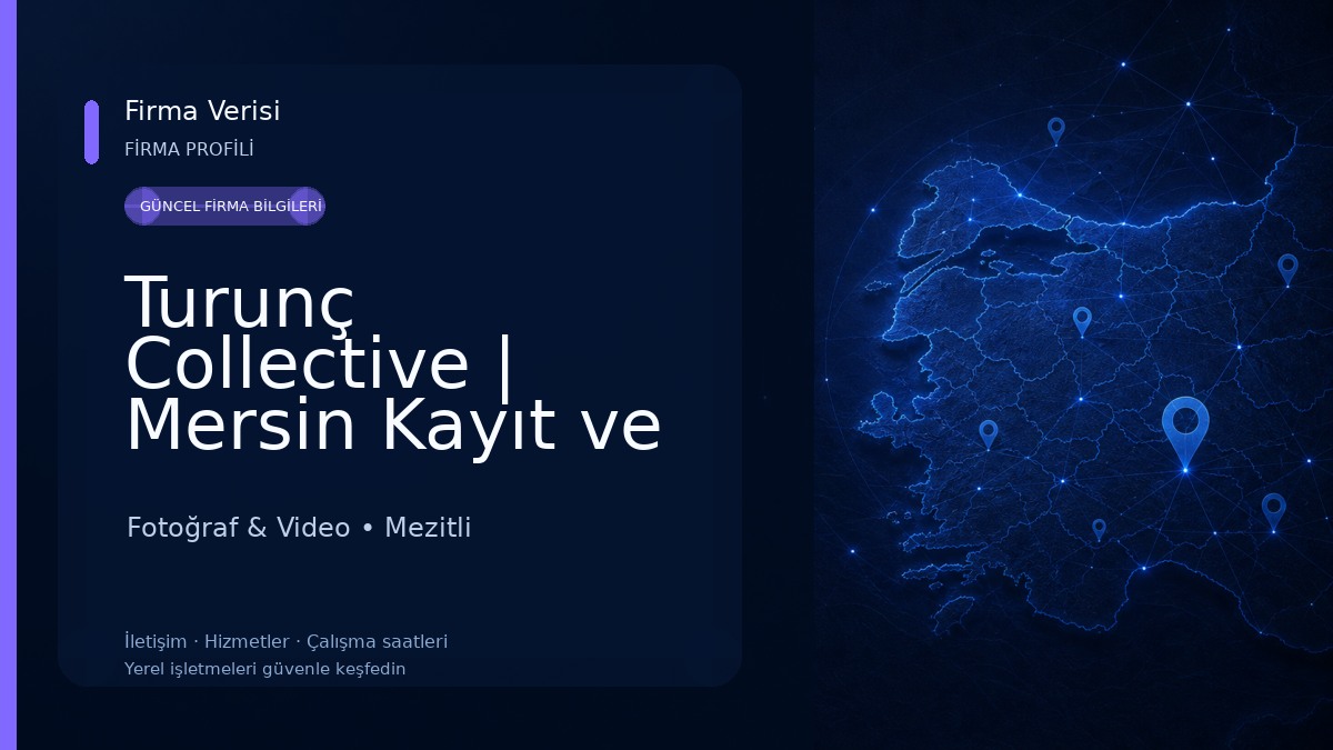 Turunç Collective | Mersin Kayıt ve Video Prodüksiyon Stüdyosu Fotoğraf & Video