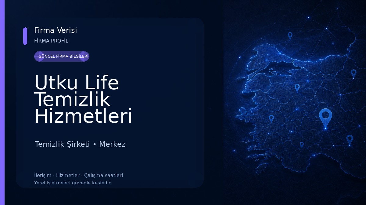 Utku Life Temizlik Hizmetleri Temizlik Şirketi