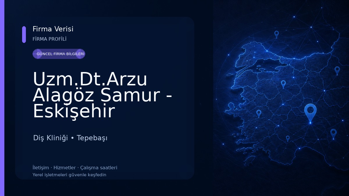 Uzm.Dt.Arzu Alagöz Samur - Eskişehir Ortodonti Uzmanı Diş Kliniği