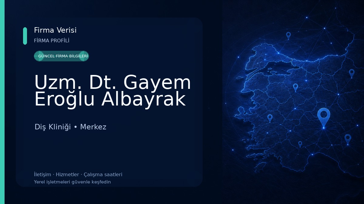 Uzm. Dt. Gayem Eroğlu Albayrak 