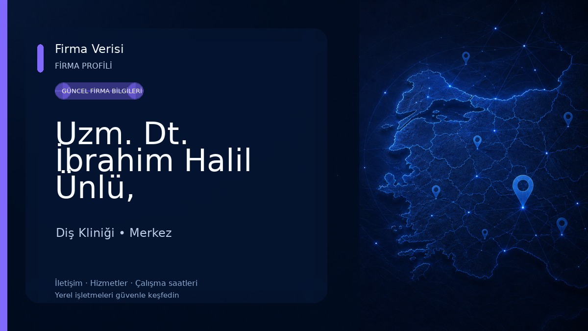 Uzm. Dt. İbrahim Halil Ünlü, Periodontoloji Diş Kliniği