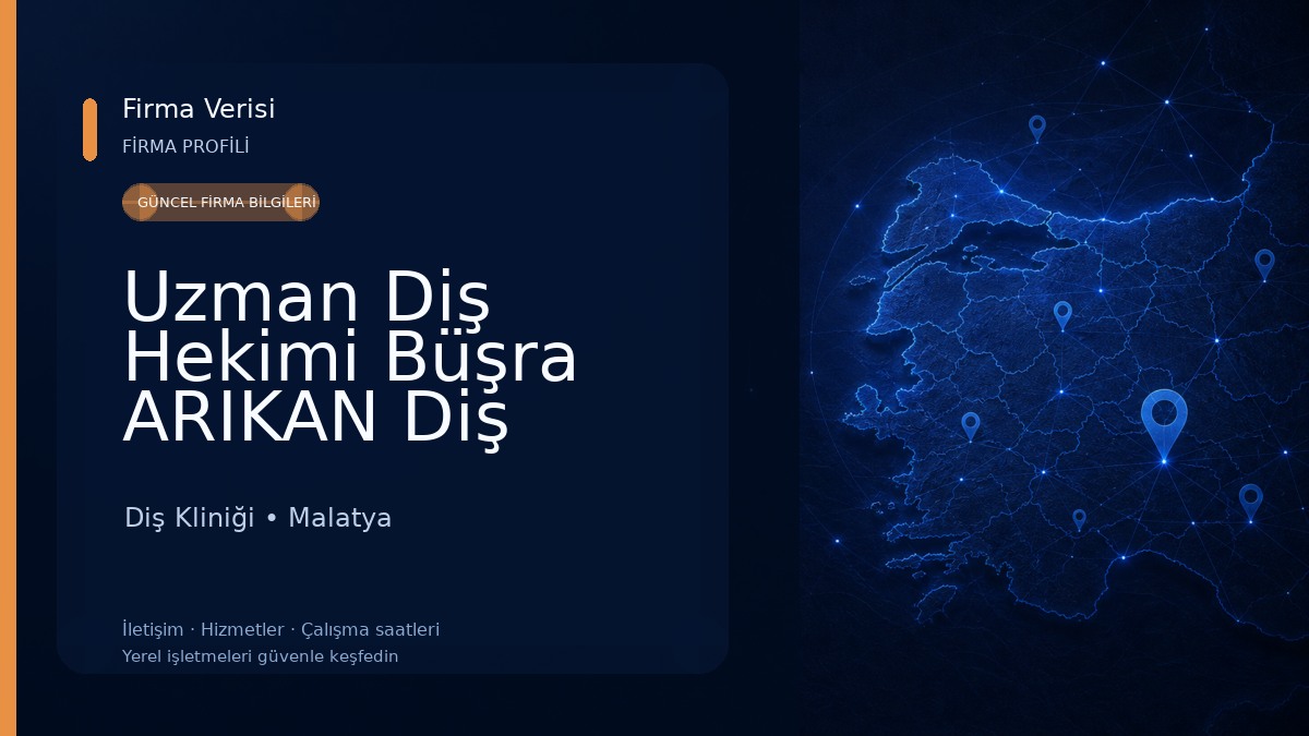 Uzman Diş Hekimi Büşra ARIKAN Diş Kliniği Diş Kliniği