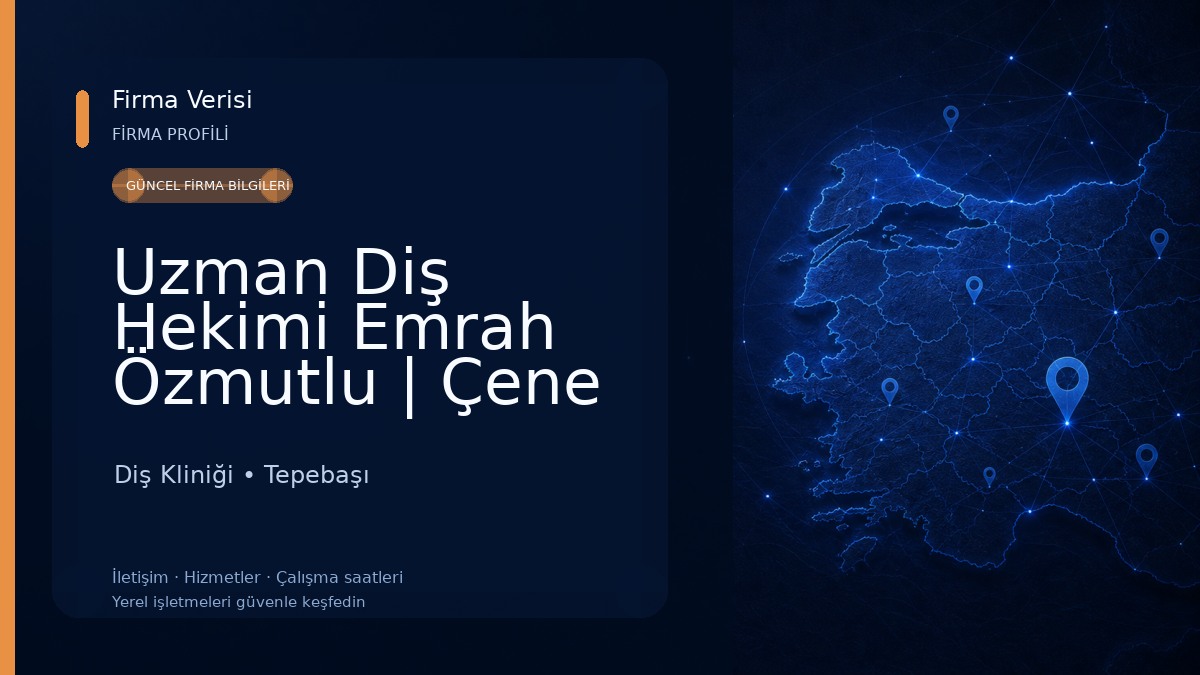 Uzman Diş Hekimi Emrah Özmutlu | Çene Cerrahisi ve İmplant Kliniği | Diş Kliniği