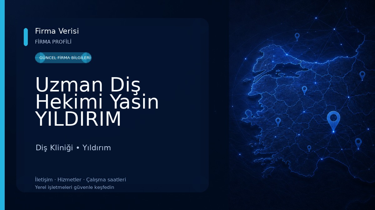 Uzman Diş Hekimi Yasin YILDIRIM Diş Kliniği