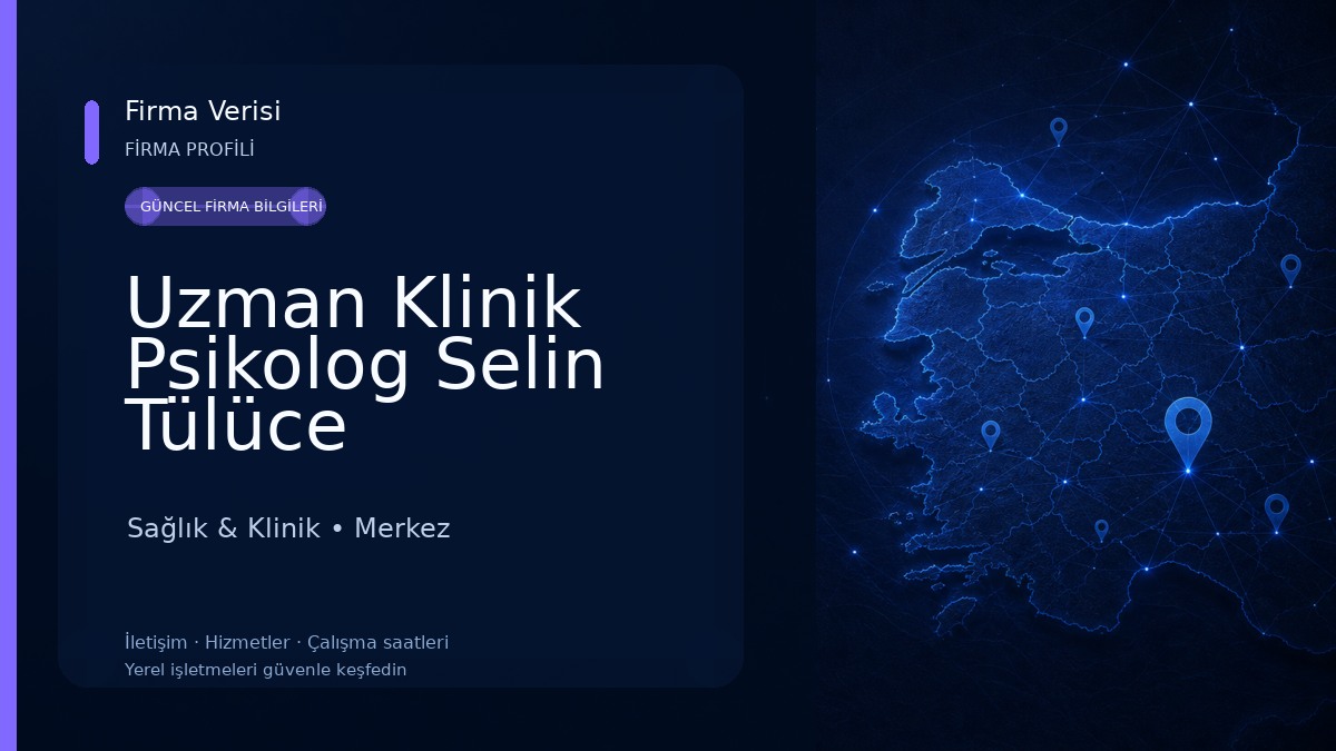 Uzman Klinik Psikolog Selin Tülüce 