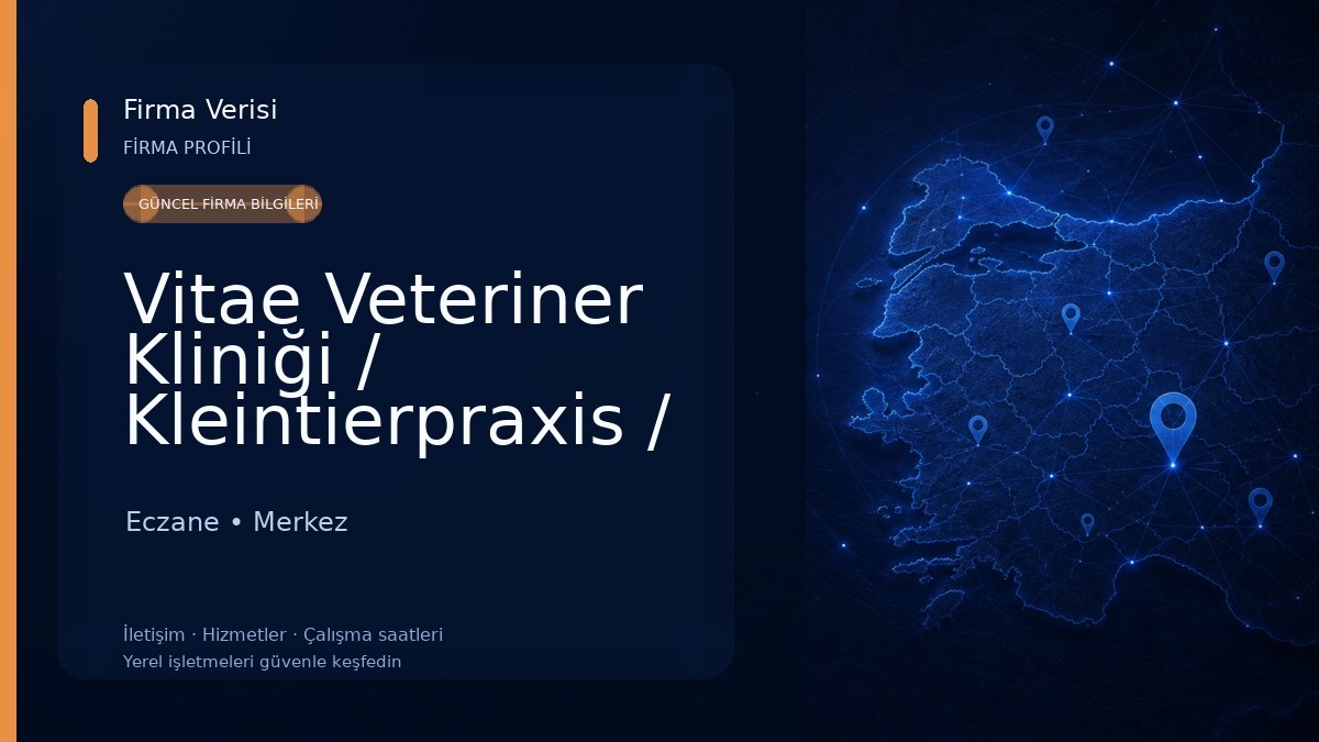 Vitae Veteriner Kliniği / Kleintierpraxis / Pet Clinic
