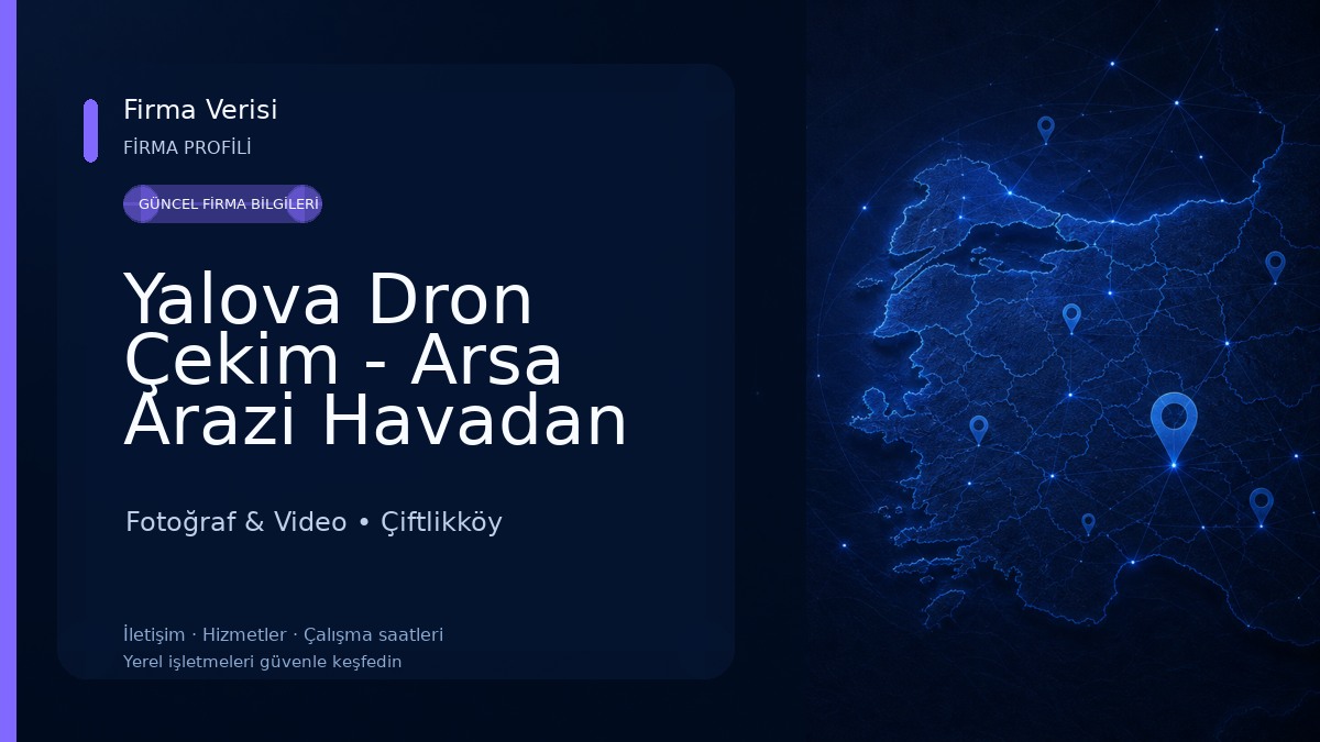 Yalova Dron Çekim - Arsa Arazi Havadan Çekim Fotoğraf & Video