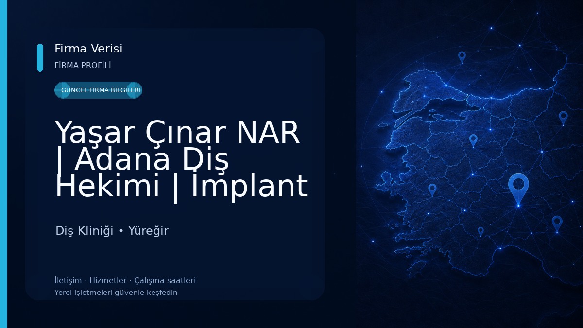 Yaşar Çınar NAR | Adana Diş Hekimi | İmplant | Diş Kaplama | Sedasyonla Tedavi Diş Kliniği