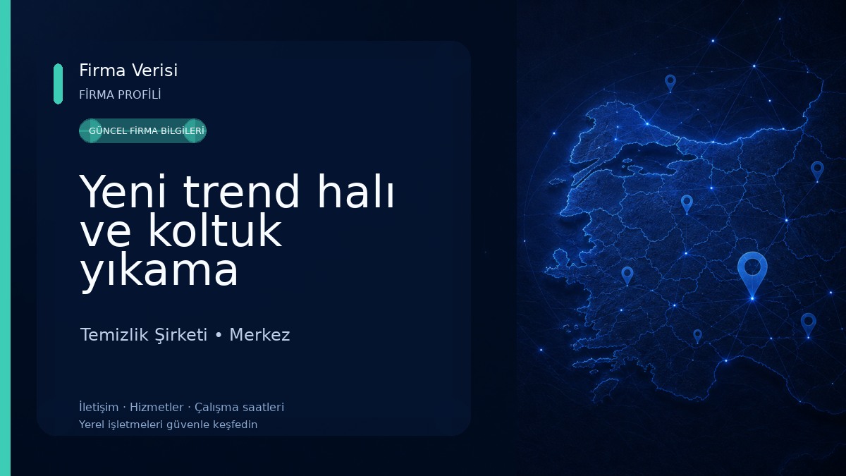 Yeni trend halı ve koltuk yıkama Temizlik Şirketi