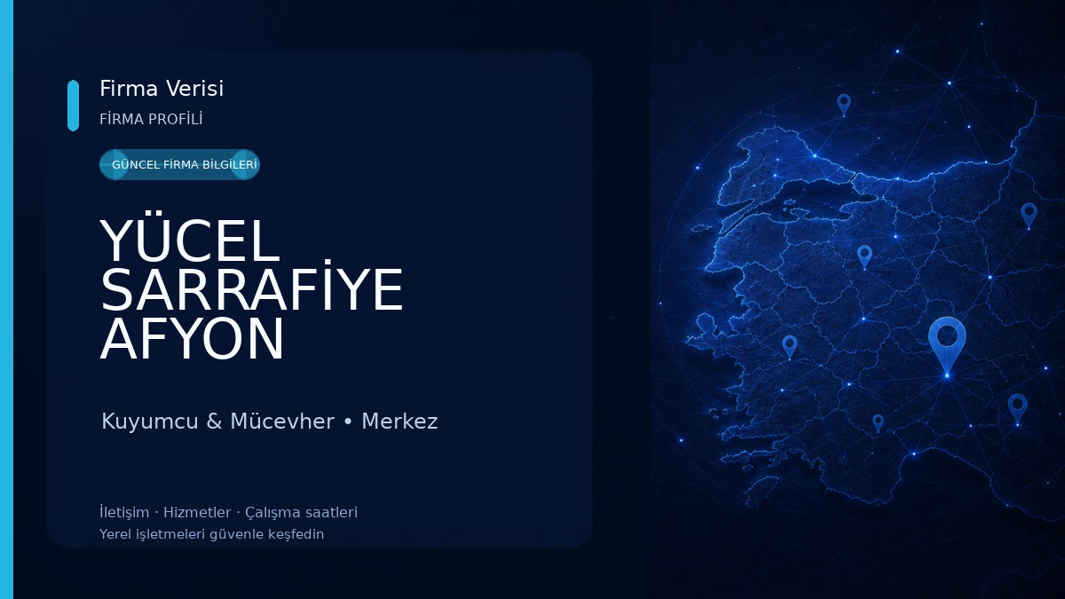 YÜCEL SARRAFİYE AFYON Kuyumcu & Mücevher