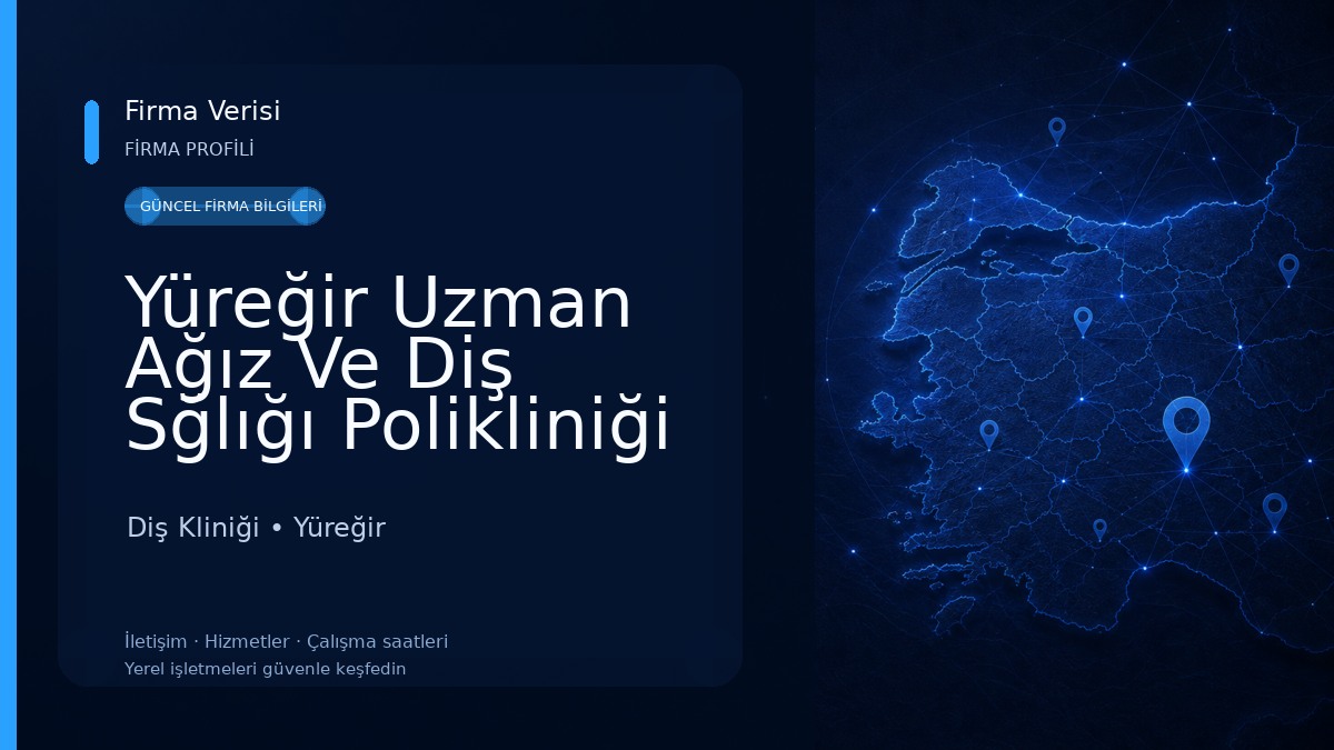 Yüreğir Uzman Ağız Ve Diş Sğlığı Polikliniği Diş Kliniği