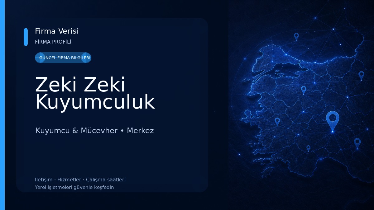 Zeki Zeki Kuyumculuk Kuyumcu & Mücevher